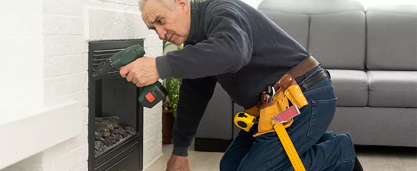 New Indoor Fireplace Installation in Norwood, Massachusetts