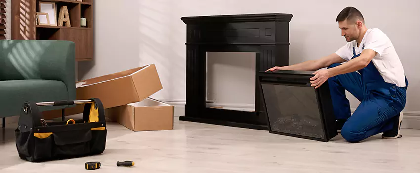 Old Rusted Metal Fireplace Repair And Replacement in Norwood, MA